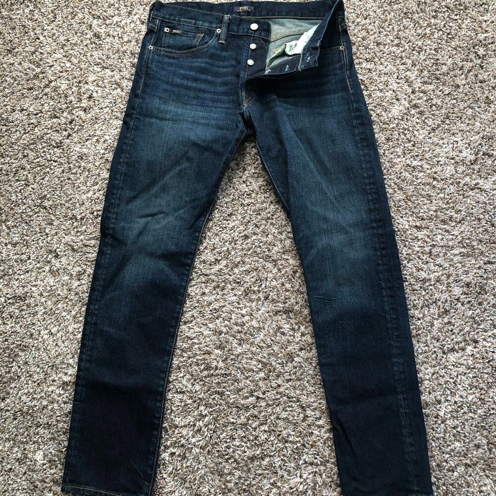 (Like New) Polo Ralph Lauren - Sullivan Slim Fit Jeans (Dark wash)